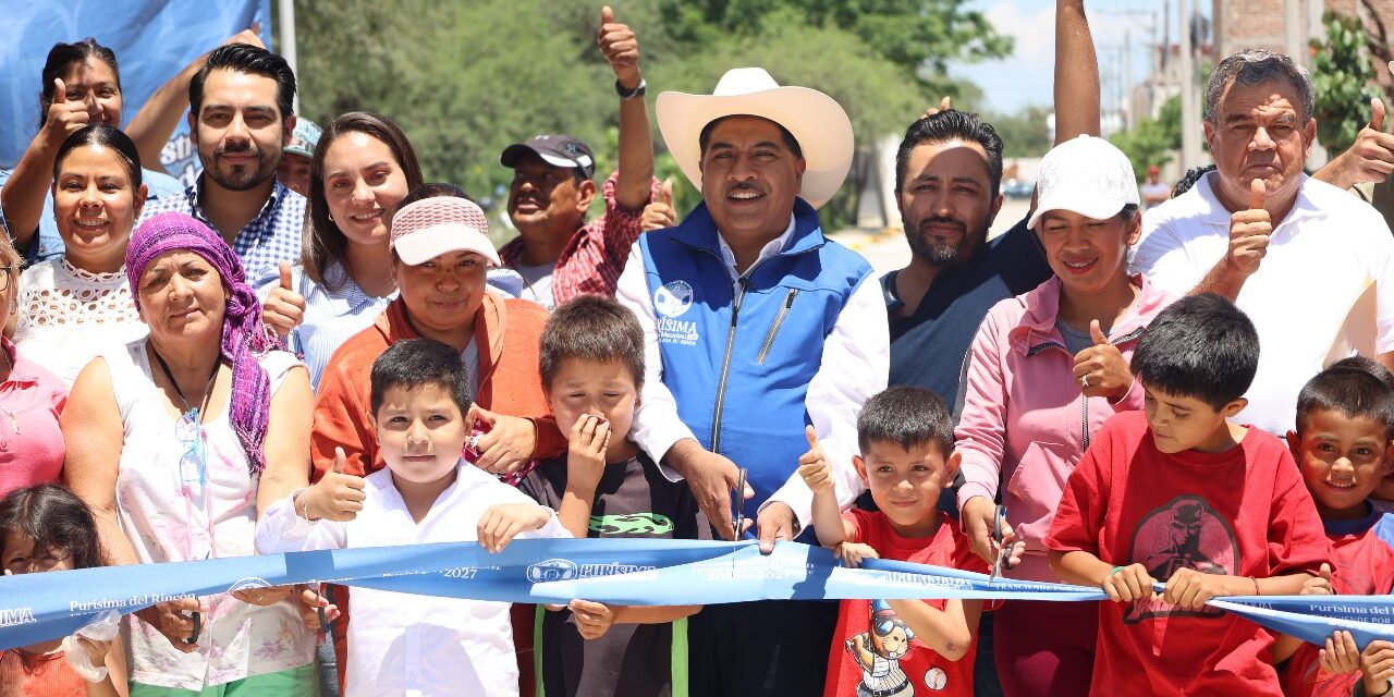 Purísima del Rincón lleva progreso a la ciudadanía