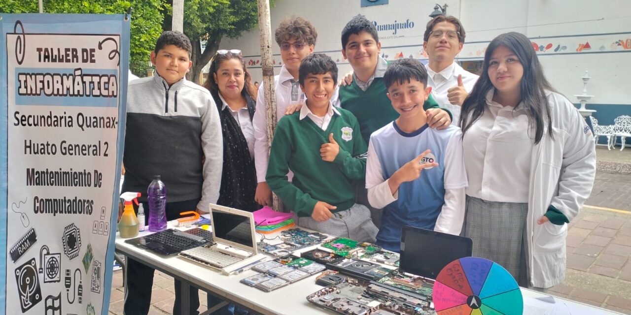 Estudiantes de Secundaria “Quanax-Huato” impulsan compromiso Comunitario