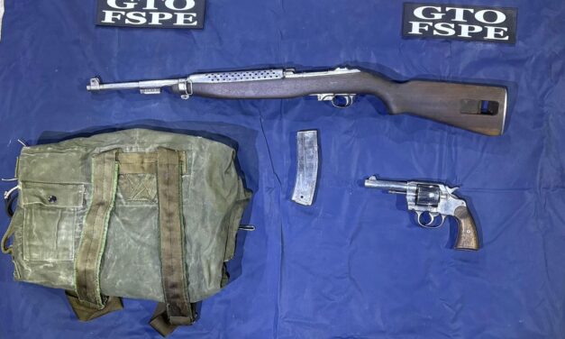 Aseguran armas y presuntos delincuentes en Pénjamo