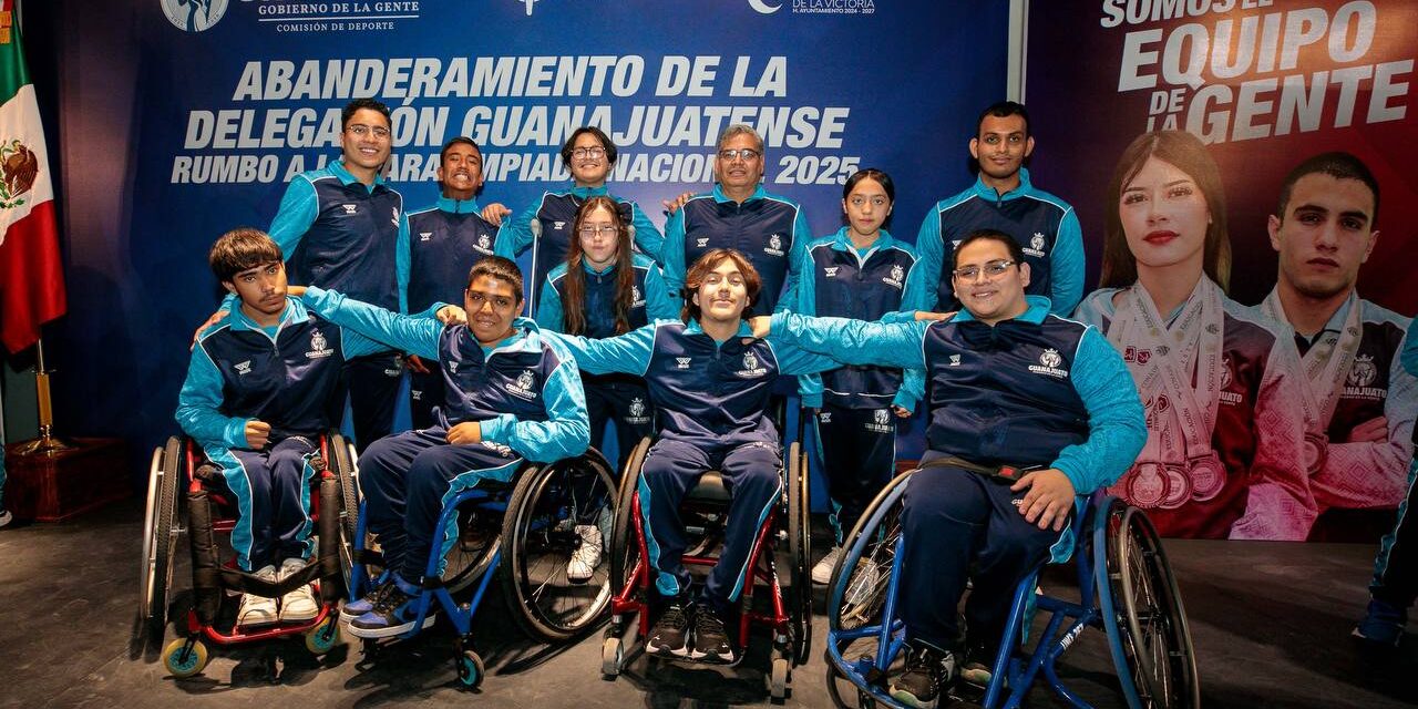 Abandera Gobernadora a Delegación Paradeportiva guanajuatense