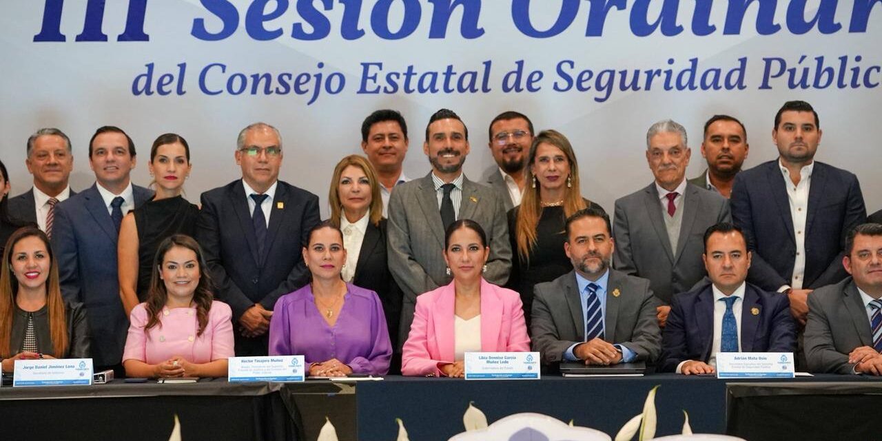 Encabeza Gobernadora Sesión del Consejo Estatal de Seguridad Pública
