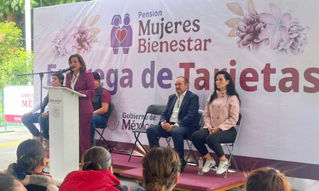 Sigue entrega de tarjetas de la Pensión Mujeres en Guanajuato