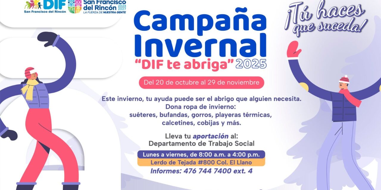 Invitan a participar en “DIF Te Abriga 2025” en SFR