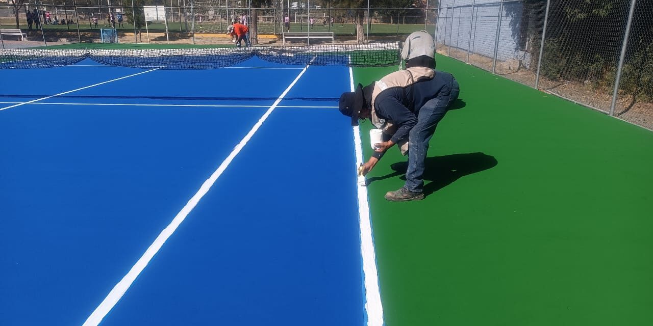 Realizan mejoras en Deportiva de Purísima