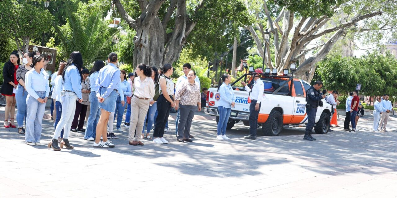 Miles de purisimenses participan en simulacro nacional