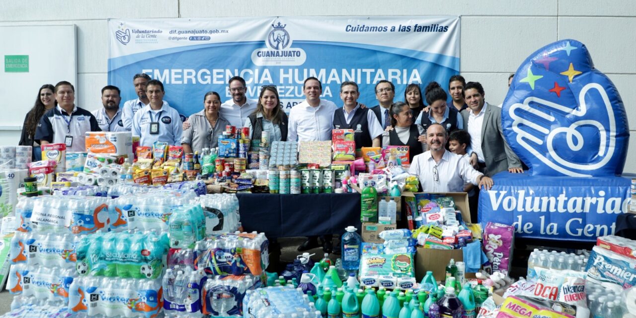 Manda Guanajuato ayuda en especie a Venezuela