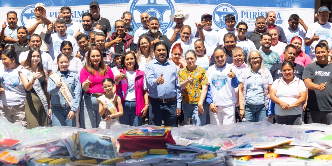 Se suman Comerciantes de Purísima a campaña “Regala útiles para que se cumplan sueños”