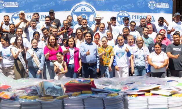 Se suman Comerciantes de Purísima a campaña “Regala útiles para que se cumplan sueños”